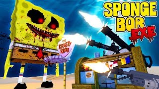 THE MOST SECURE BASE DEFENDS BIKINI BOTTOM FROM SPONGEBOB EXE  Minecraft [upl. by Mannos]