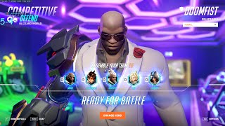 DANNEDD DOOMFIST ONE TRICK GAMEPLAY ON BLIZZARD WORLD  OVERWATCH 2 TOP 500 [upl. by Neirda]