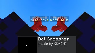 Dot Crosshair Overlay for MCPE made by meKKACHI works on all packs [upl. by Ahsonek]