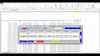 Datenbanken in Excel aus flexibler Eingabemaske erstellen Mitarbeiterliste [upl. by Enileme870]