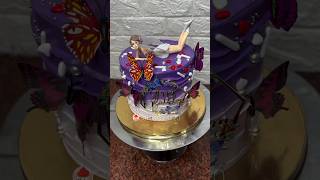 cake purplebts yt trendingshorts viralvideo dolls butterfly garnish youtubeshorts [upl. by Clovah444]