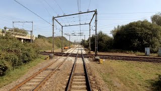 A very rare Dutch railway Xcrossing Utrecht  Baarn CABVIEW HOLLAND SGM 15sep 2020 [upl. by Aihsetel]