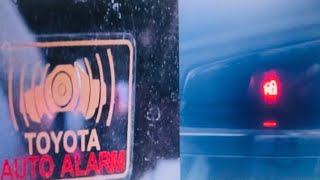 How Toyota auto alarm system works 😨 Security sensors in Innova crysta and fortunerlegender [upl. by Ynoyrb]