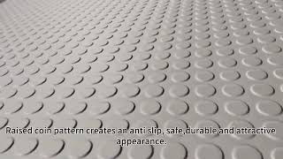 Studded Rubber Flooring Matting SlipResistant And Waterproof [upl. by Nevuer572]