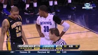 DJ Stephens incredible alley oop vs Southern Miss [upl. by Wolfie]