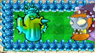 Plants vs Zombies Hybrid Hack  Winter Melon Cattail vs Snow Cactus vs DrZomboss [upl. by Meunier64]