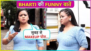 Bharti Singh Invites Paps For Ganpati Reacts On Krushna Copying Her Look  Laughter Chef [upl. by Ycrem842]