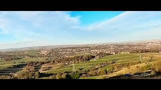 The view to AlertonThornton from Queensbury in West Yorkshire [upl. by Leahcimal318]