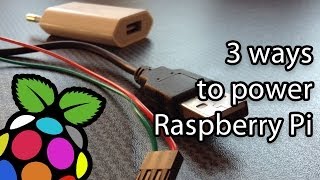 How to power Raspberry Pi Micro USB charger GPIO USB ports [upl. by Atnovart625]