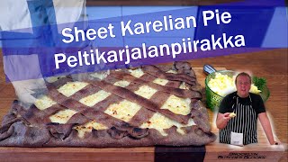 Finnish Karelian Pie Sheet  Peltikarjalanpiirakka [upl. by Atneciv]