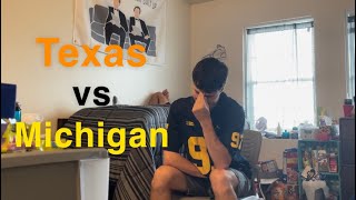 Michigan Fan Reaction  Texas vs Michigan 2024 Absolute Embarrassment [upl. by Manwell544]