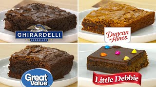 Pro Chefs Blind Taste Test Every Boxed Brownie Mix  Epicurious [upl. by Assela]