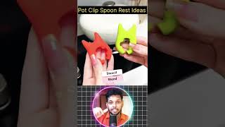 Pot Clip Spoon Ideas 😱✅ Product name  KOMRID Silicone Pot Clip Spoon kitchen [upl. by Biddy766]