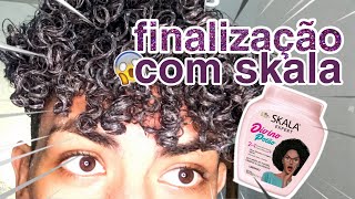 TESTEI O LANÇAMENTO DA SKALA PARA CABELO ONDULADO NO MEU CABELO CRESPO [upl. by Kutchins]