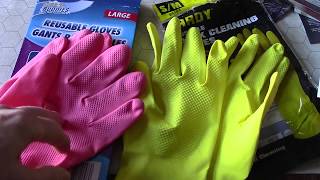 Latex Gloves Challenge Dollar Tree vs Harbor Freight Tools [upl. by Eiba946]