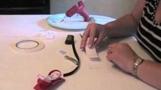 How To Make A Ribbon Covered Wide Hair Barrette Bow [upl. by Jeff]