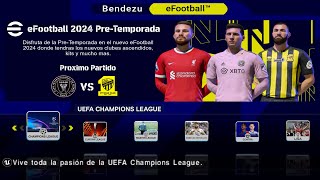 POR FIN EFOOTBALL 2024 PPSSPP TM ARTS NUEVOS CLUBES FICHAJES 2024 CAMARA PS5 Y NARRADOR ESPAÑOL [upl. by Biernat]