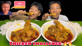 Ebaiga chicken mukbang challenge  nanaodo mamai loi pomme 😭😭 chickenmukbang chllenge [upl. by Hartzke]