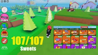 Roblox FIND THE SWEETS How to get all 107 Sweets [upl. by Eidnarb270]