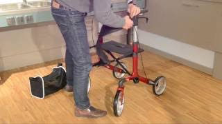 Déambulateur 4 roues Compact Twist  Faciliter la mobilité des personnes à mobilité réduite [upl. by Chasse457]