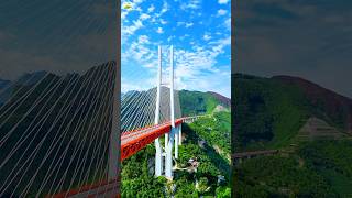 SECOND TALLEST BRIDGE in THE WORLD  AIZHAI BRIDGE CHINAS INFRASTRUCTURE 矮寨大桥中国基建的 bridge travel [upl. by Enitsud417]