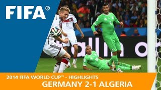 Germany v Algeria  2014 FIFA World Cup  Match Highlights [upl. by Kline]