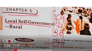 ICSE Class 9 civics chapter 5 Local Self Government [upl. by Idac]