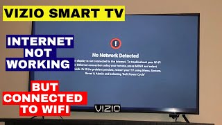 How to Fix VIZIO Smart TV No network Detected But Connected to WiFi   Not Connecting to WiFi [upl. by Sisile]