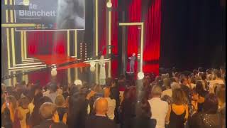 Standing Ovation for Cate Blanchett at 2024 San Sebastián Film Festival  Donostia Award [upl. by Gnal]