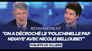 Philippe de Villiers  quotOn a décroché le polichinelle Pap Ndiaye avec Nicole Belloubetquot [upl. by Allesiram]