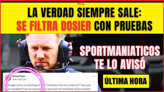 SE FILTRA DOSIER DE CHRISTIAN HORNER CON PRUEBAS QUE DERRUMBA A LA REDBULL DE SERGIO PÉREZ Y MAX [upl. by Alekehs60]