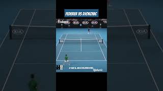 tennis Federer vs Djokovic sports 🎾🥳😱 [upl. by Eneleuqcaj]