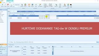 OGNIK PREMIUM  JPK V7  dodawanie tagów w buforze zapisów do wielu dokumentów jednocześnie [upl. by Hillinck382]