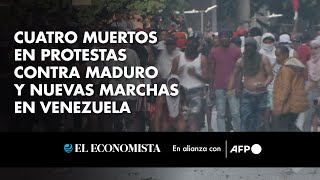 Cuatro muertos en protestas contra Maduro y nuevas marchas en Venezuela [upl. by Musa378]