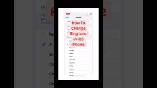 Change ringtone on iPhone howto ios changeringtone [upl. by Eatnuahs]