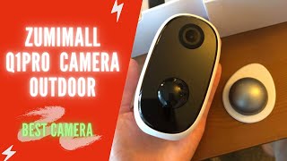 ZUMIMALL Q1PRO Security Camera Outdoor Review  ZUMIMALL Camera Manual  ZUMIMALL Camera Setup App [upl. by Dorman]