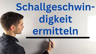 Schallgeschwindigkeit mit freiem Fall bestimmen Experiment [upl. by Gilliam]