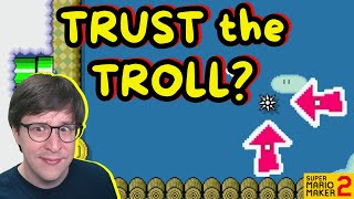 TRUST the TROLL Level Creator Ryebread’s Newest Mario Maker Trap SMM2 [upl. by Nylyahs590]