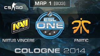 Natus Vincere vs Fnatic Map 1  ESL One Cologne 2014  Quarterfinals  CSGO [upl. by Shere]