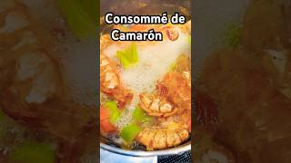 Consomé de camarón echo en casa camarones recetasfaciles [upl. by Dnartreb]