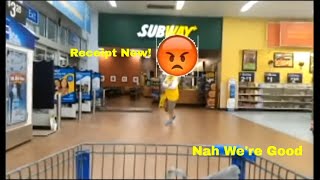 Walmart Receipt Check refusal Demand and followed Nah Were Good [upl. by Kind291]