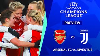 🔴 ARSENAL VS JUVENTUS UEFA WOMENS CHAMPIONS LEAGUE 202425 PREVIEW amp PREDICTIONS [upl. by Marguerita]