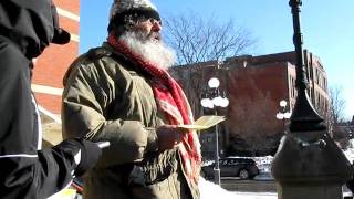 Free Gaza Protest in front of City Hall in Fredericton [upl. by Lemay]