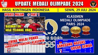 BORONG EMAS China Mulai Panas  Klasemen Perolehan Medali Olimpiade Paris 2024 Senin 29 Juli 2024 [upl. by Suidaht725]