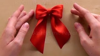 Schleife binden zum Geschenke verpacken 🎀 DIY Geschenkschleife zum Geschenk dekorieren basteln [upl. by Adnaloj]