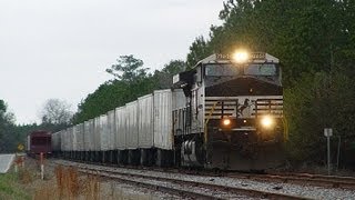 NS roadrailer on jointed rail [upl. by Lindly]