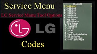 LG LEDLCD TV service manu code factory Setting codes [upl. by Ydnik]