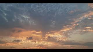 Sunset Cloud Moving Background Sky Video Timelapse  Evening Sky Timelaps [upl. by Ecnadnac]