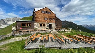 Wanderung Zürs  Stuttgarter Hütte  Bergstation Rüfikopf [upl. by Guise]