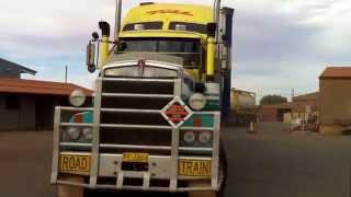 KW 904 Toll Roadtrain leaving Port Hedland [upl. by Lleddaw]